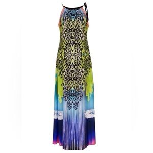 Hale Bob Maxi Dress Colorful Vibrant Size L